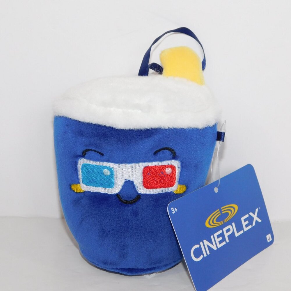2025 Cineplex Movie Theaters 5" Plush Soda Pop Christmas Ornament New w Tag